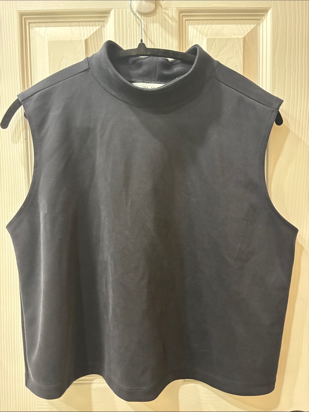 FLX Sleeveless Mock Neck Top - Black
